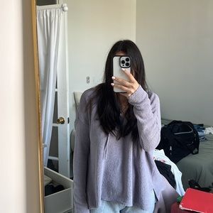 Aerie Soft Cozy Purple Sweater